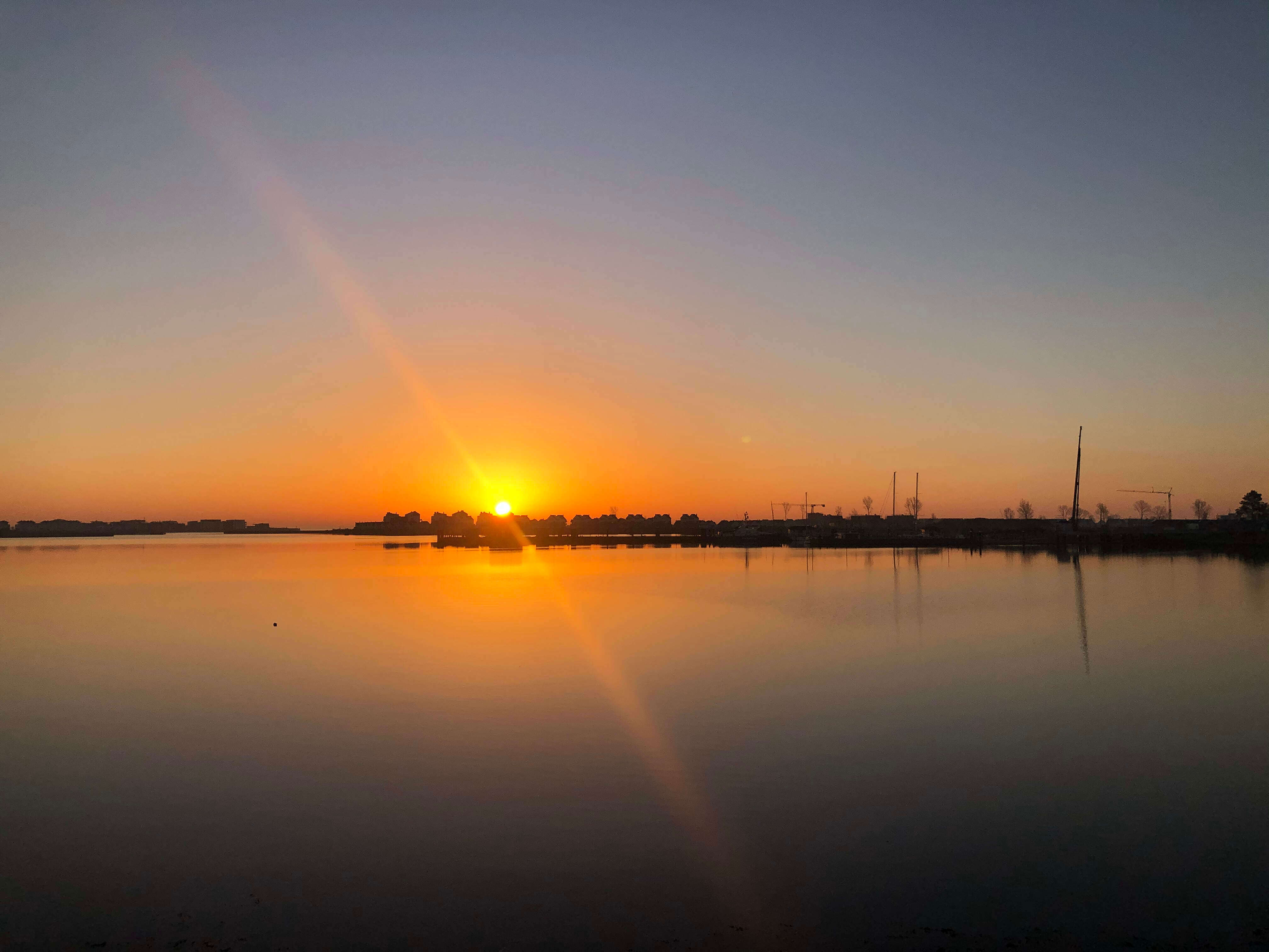 Sonnenaufgang Hafen