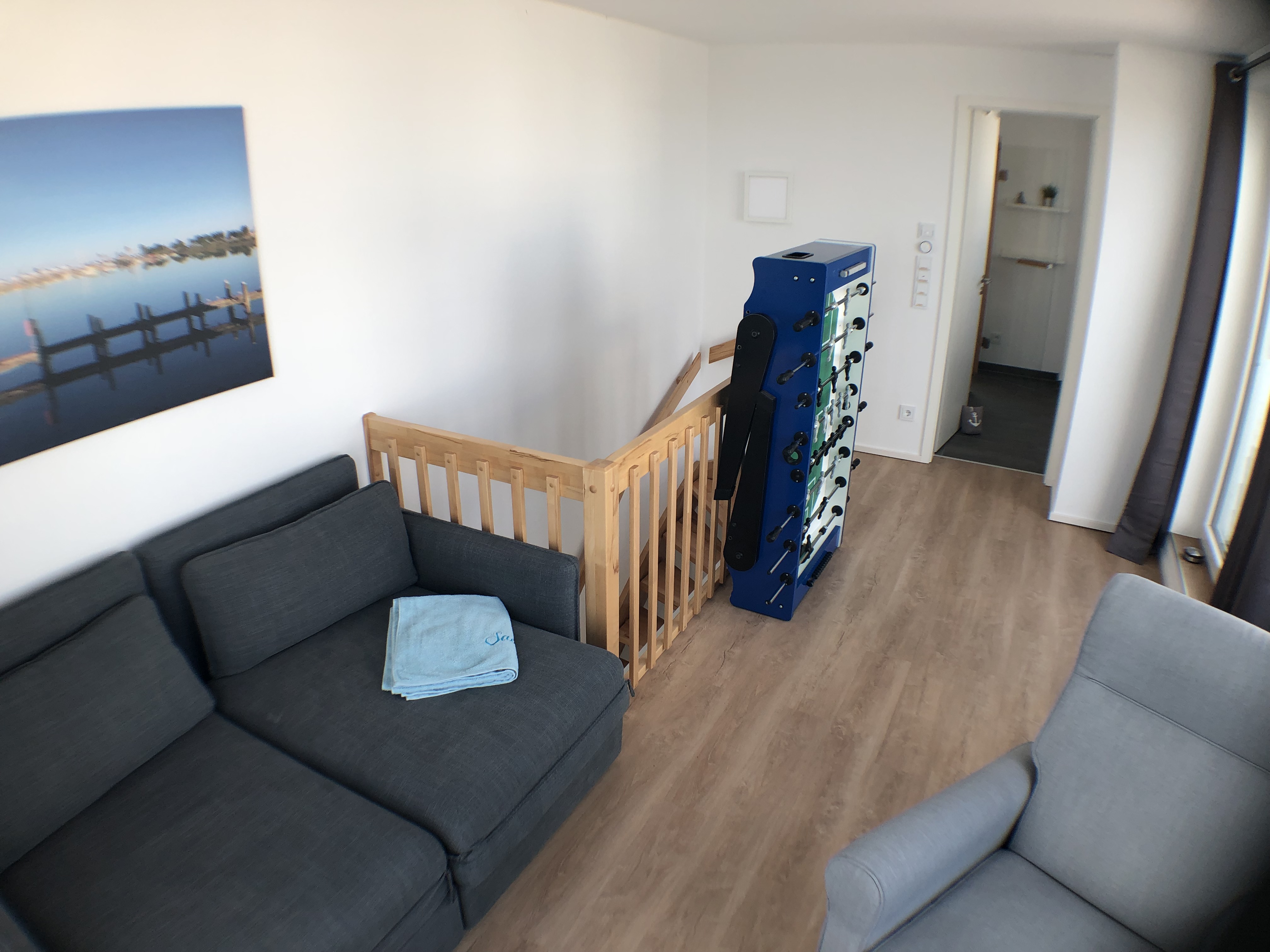 Studio: Blick zum Saunabereich