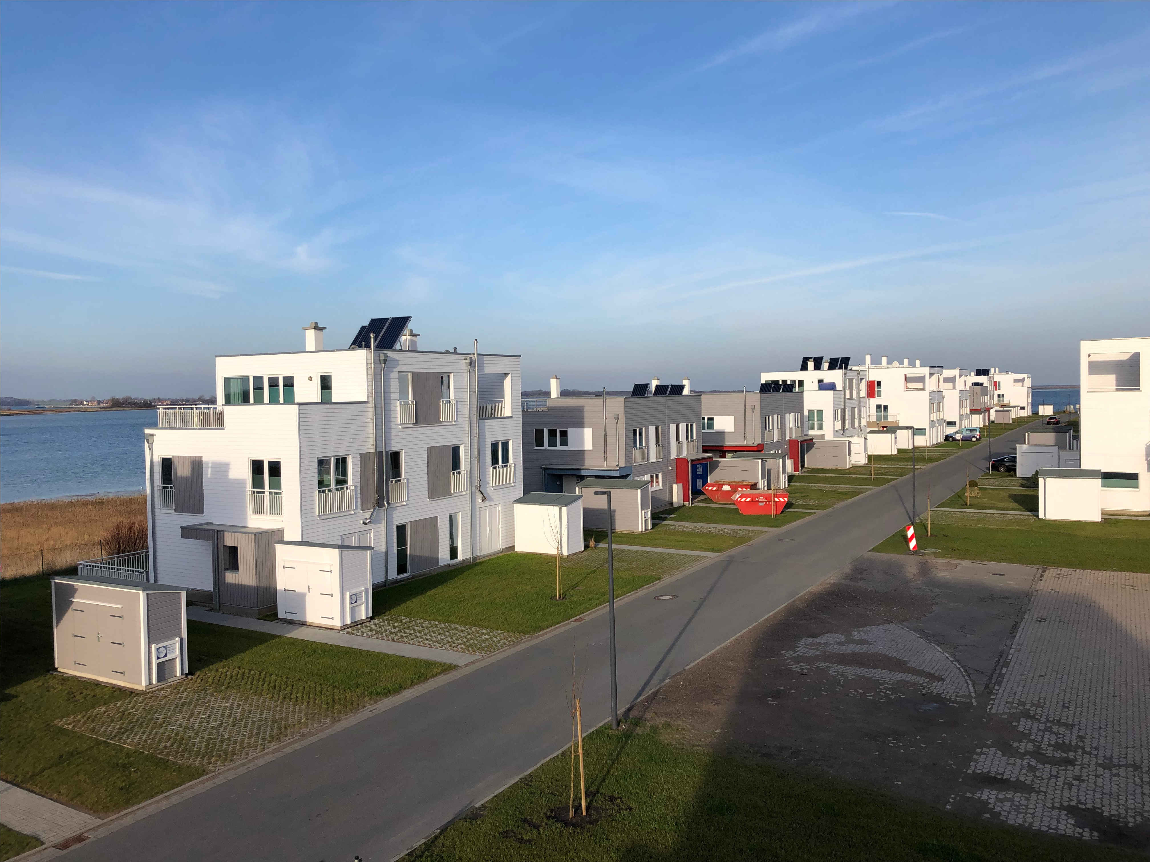 Blick von der Dachterrasse in Richtung Schlei